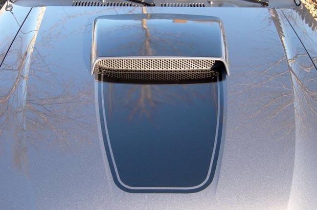 1999-2004 mustang gt high raised scoop hood decal pinstripe gloss black