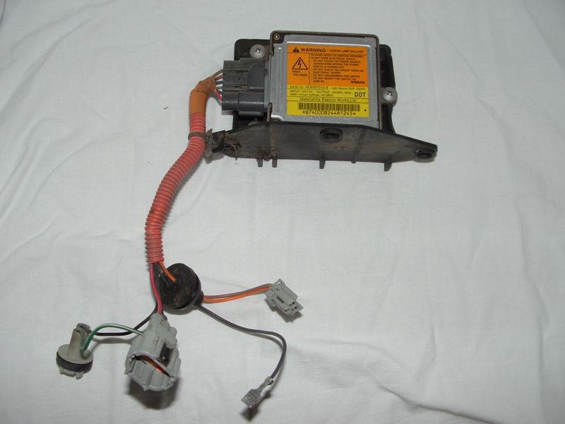 Nissan maxima infiniti i30 i35 xenon headlight lamp ballast igniter w/wiring oem