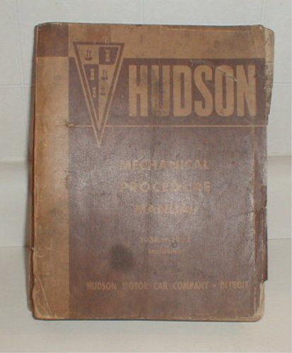 Hudson mechanical procedure manual 1934 to 1939 inclusive