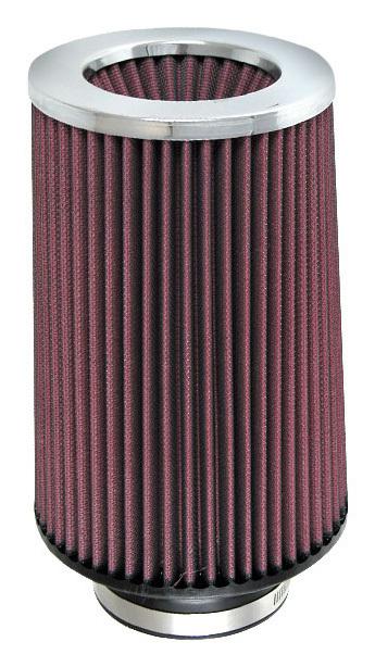 4.00" s&b air filter, 7 red filter, pol. cap - r0852