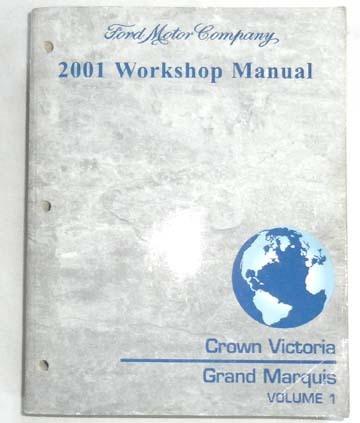 2001 ford crown victoria and mercury grand marquis service repair manual  