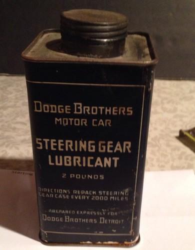 Vtg dodge bros 1920s oil can tin lubricant nice graphics advertising htf rare