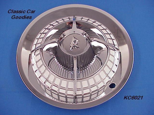 Hub cap (1) classic "lancer" chrome steel 15" brand new