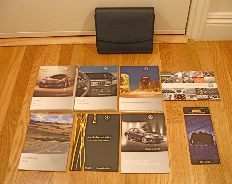 2010 mercedes benz e-class e350 e550 e63 owners operator's manuals with case 