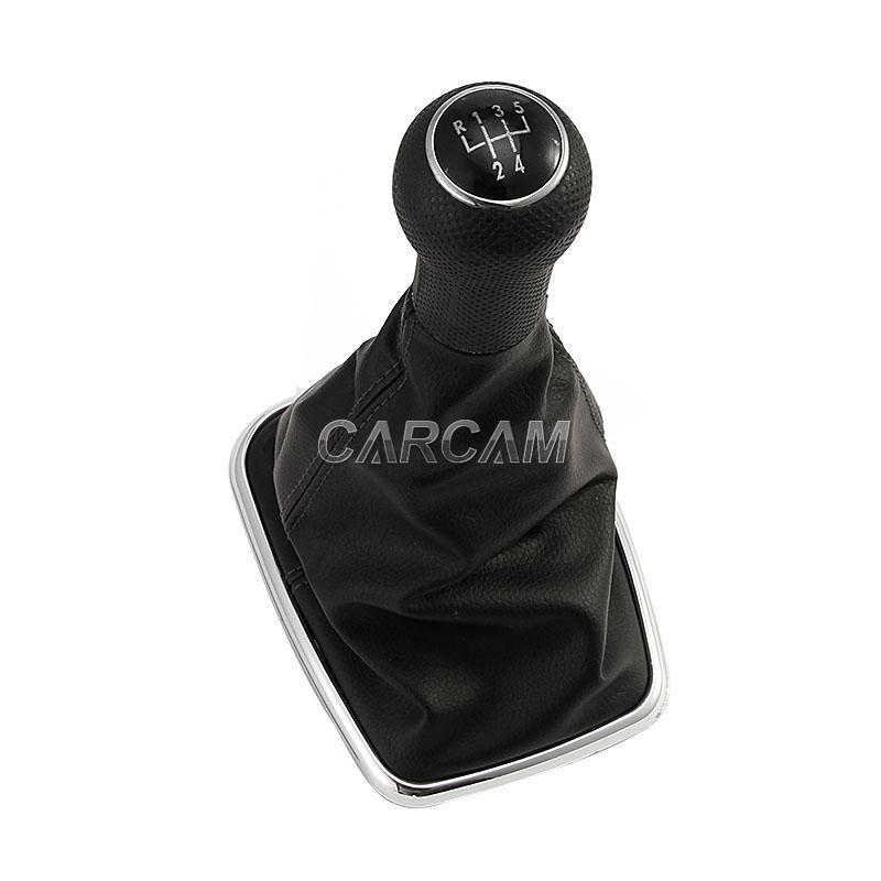 5 speed gear shift knob gaitor boot for vw mk4 99-04 jetta 05 golf gti r32 black