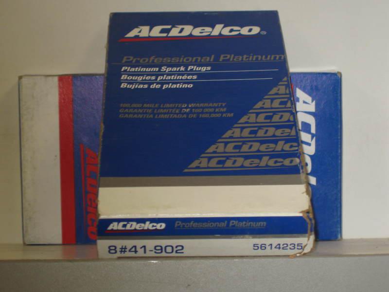 Ac spark plugs 41-902 box of 8 nos