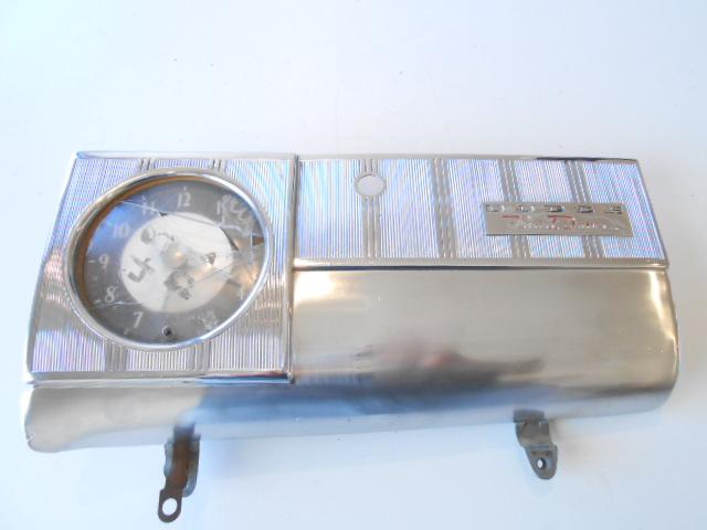 1946 1947 1948 dodge fluid drive deluxe custom glove box door w/ clock 6v