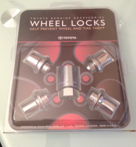 New oem toyota alloy wheel locks lug set by mcgard