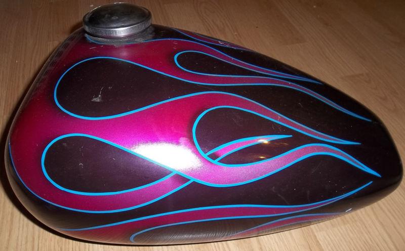 Custom paint vintage chopper tank old rare harley shovelhead panhead bates gme