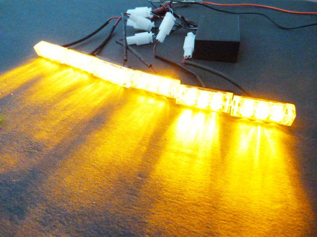 18led car truck boat motorcycle flash strobe snowy raining emergency light amber