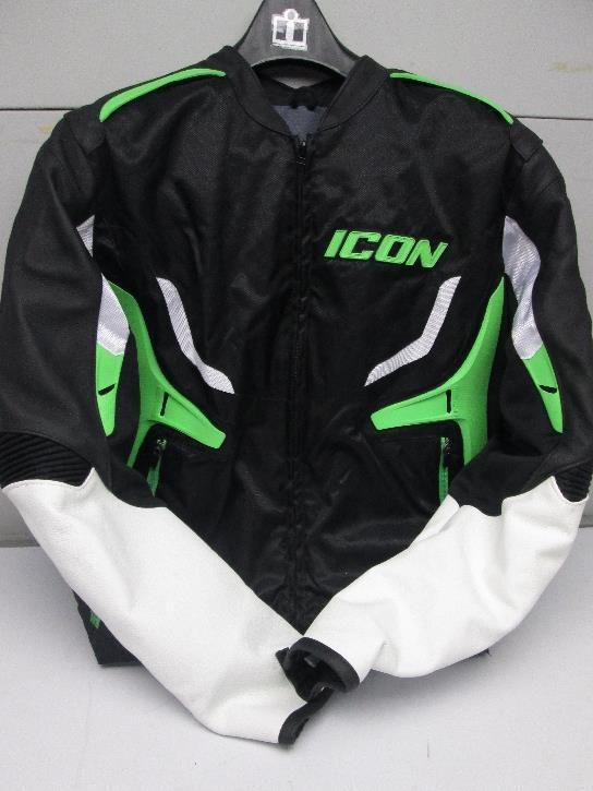 Icon compound mesh/leather hybrid motorcycle jacket xl