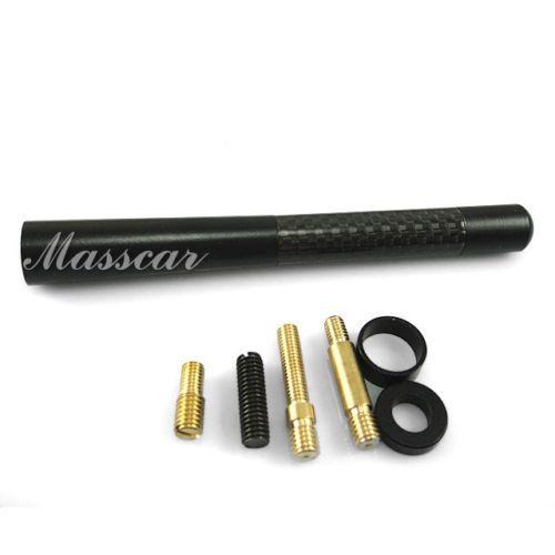 4.7 inch black short carbon fiber car antenna fit mazda 2 3 6