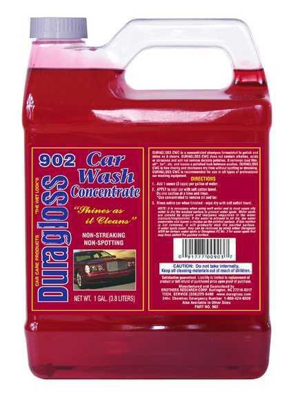 Duragloss wax dg 902 - car wash / cleaner, car wash concentrate; 1 gal