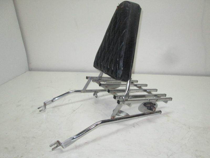 Honda 1975 gl1000 gl 1000 rear luggage rack with backrest & pad