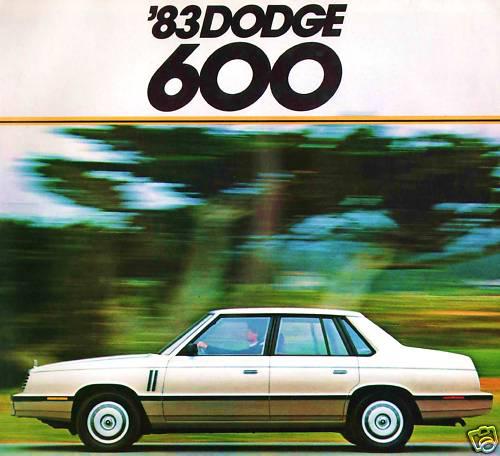 1983 dodge 600 factory brochure-dodge 600 es sedan