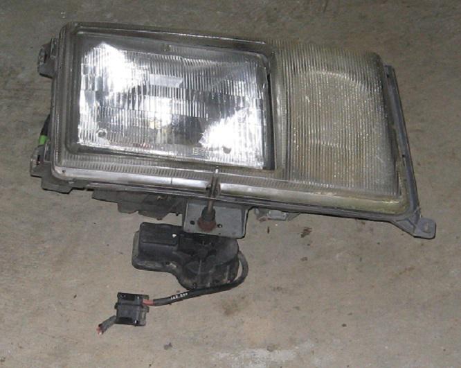 Mercedes 124 pass headlight assembly with wipe motor 87-93 listed free shipping