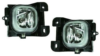 Capa driving fog light lamp assembly pair set (driver & passenger side, qty 2)