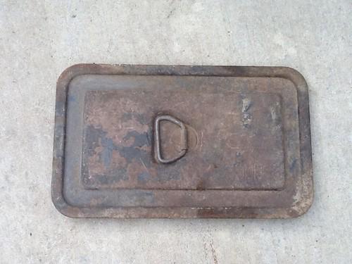 Chevrolet panel truck underseat storage compartment lid,1947,48,49,50,51,52,53