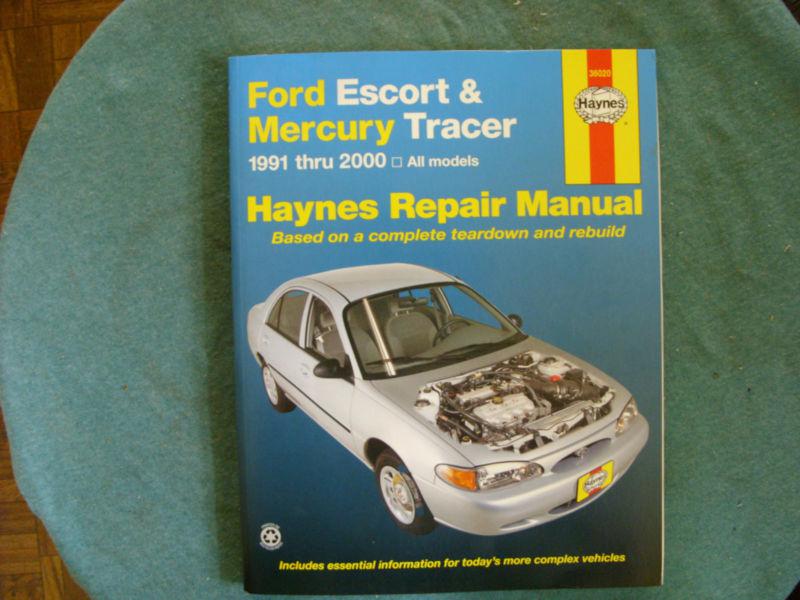 Haynes ford escort mercury tracer manual 1991 to 2000 36020