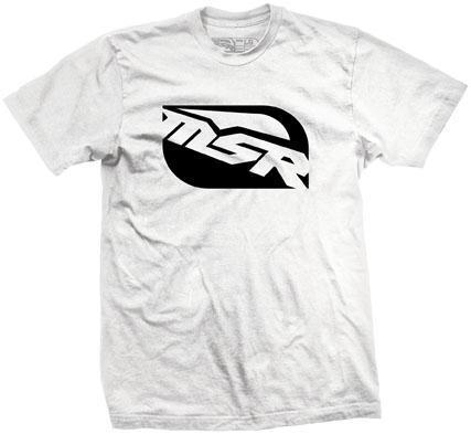 Msr racing icon t-shirt white lg/large