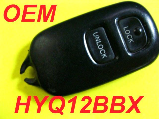 Oem tundra highlander keyless entry remote key fob transmitter clicker hyq12bbx 