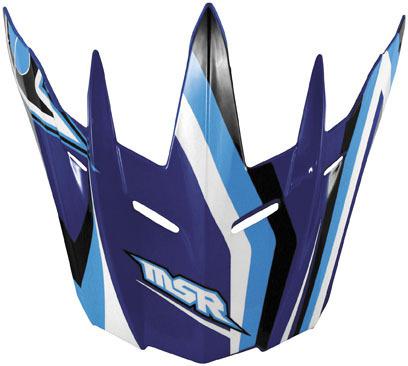 New msr helmet parts 09 velocity adult, blue, visor