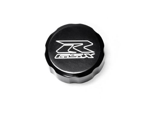 Motorcycle fluid black reservoir cap logo engraved for 1988-2012 suzuki gsxr 750