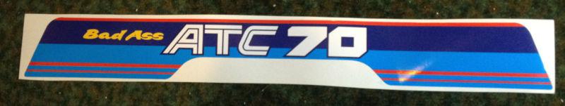 1985 atc 70 bad ass rear fender decal graphic sticker atv trx atc70