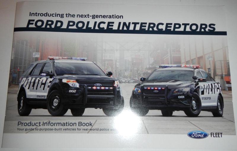 Ford police interceptors product information book brochure