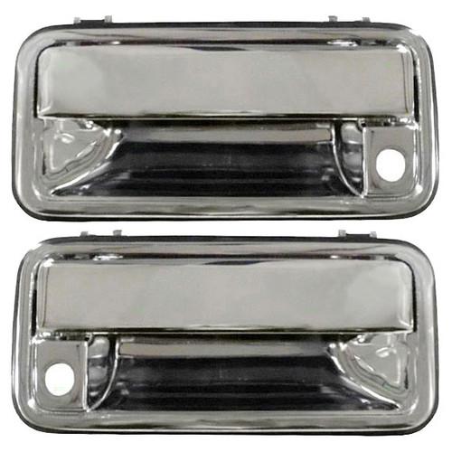 New pair set outside front door handle with chrome chevy gmc pickup truck suv