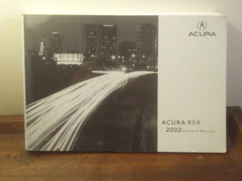 2002 acura rsx owner's manual