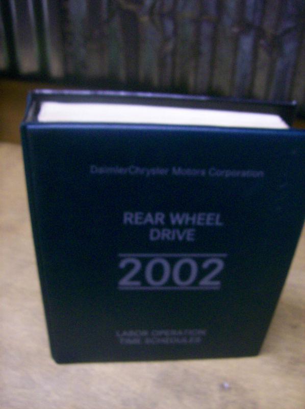 2002 daimler-chrysler rear wheel drive labor operation time schedules