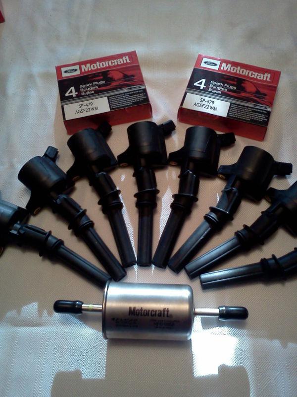 Ford motorcraft plugs, fuel filter and non motorcraft coils