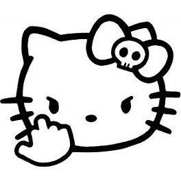 Hello kitty jdm vinyl decal for cars,laptops,windows,laptops and more.....