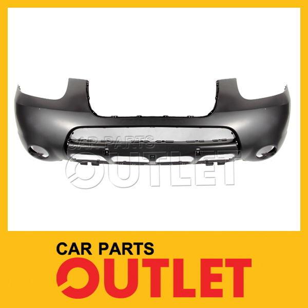 Front bumper cover primered black plastic for 2007-2009 hyundai 2-tone santa fe