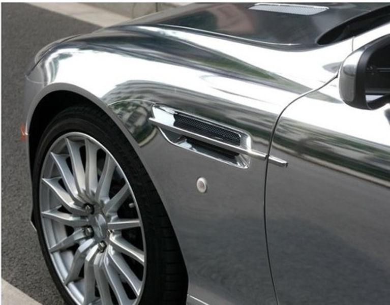 30cmx152cm12"x60" silver mirror chrome wrapping vinyl sheet film car sticker a