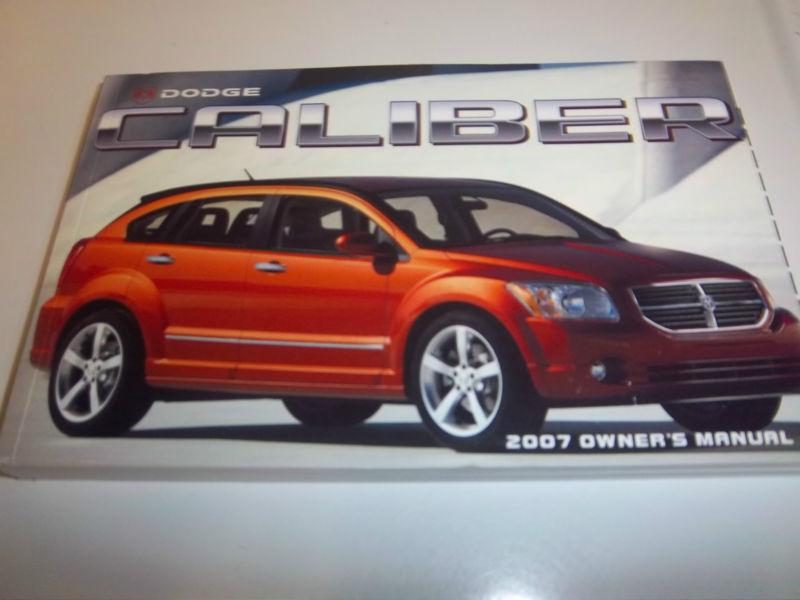 2007 dodge caliber owners manual