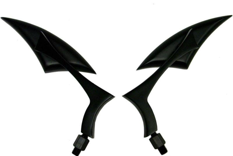 Custom black spear mirrors for honda cb cbr shadow rebel 600 750 1100 vtx vt vf