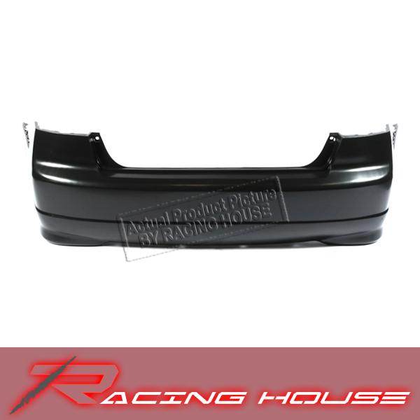 2004-2005 honda civic 4dr sedan lx/ex/dx/gx/vp/hybrid rear bumper cover plastic