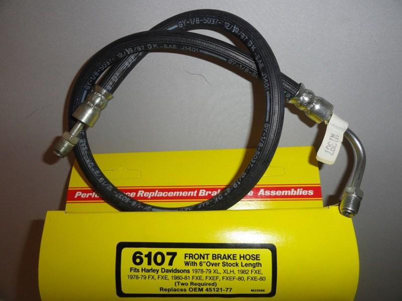 Sportster-fx-fxe-fxef "new" front brake hose #45121-77 new in box