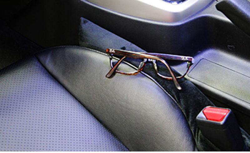 Car plugging superfine fibres cushion car seat gap cushion 2ea  black color