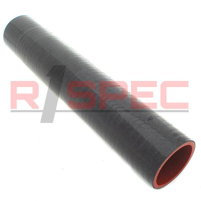 2 inch 12" long blk straight 4-ply silicone turbo hose