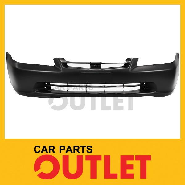 98-00 honda accord 4dr front bumper cover assembly black new 4cyl v6