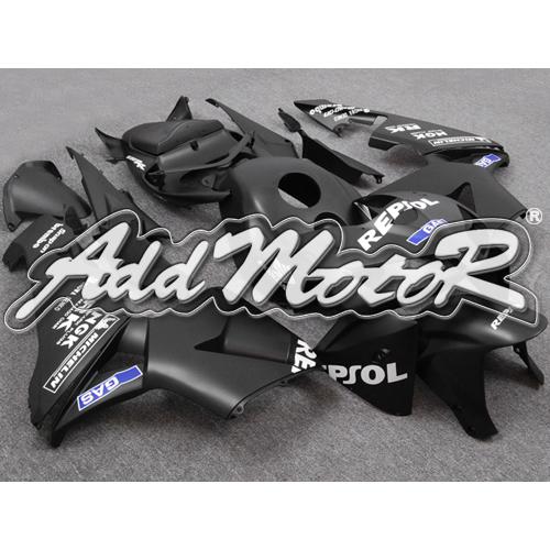 Injection molded fit 2005 2006 cbr600rr 05 06 flat black fairing 65n49