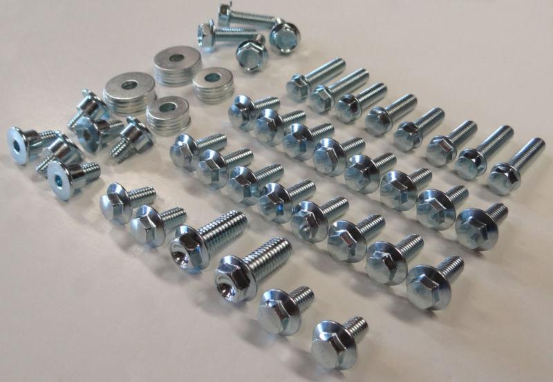 62pc body bolt kit yamaha yz 80 85 125 250 plastics fenders even 400 465 490 ttr