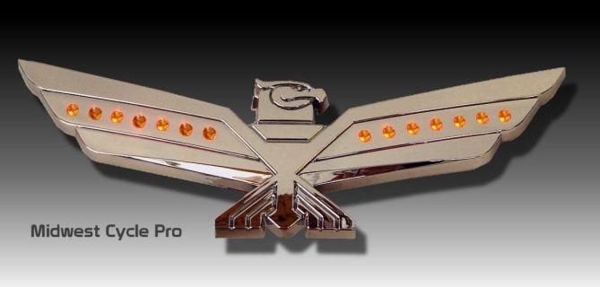 Chrome eagle amber leds - goldwing gl1800 1800 gl1500 