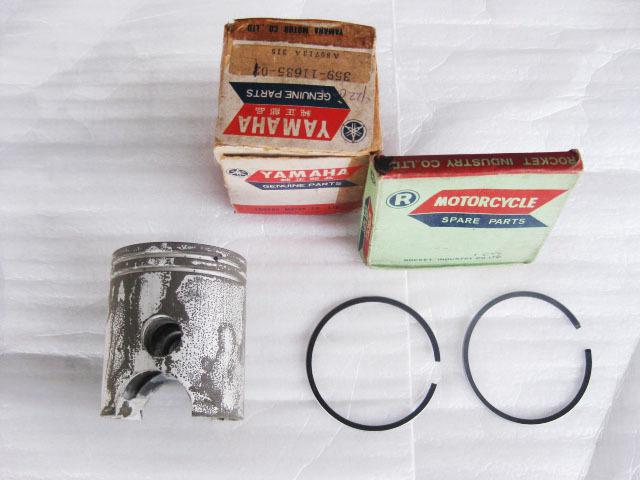 Yamaha yl2 piston & ring set “genuine parts” 