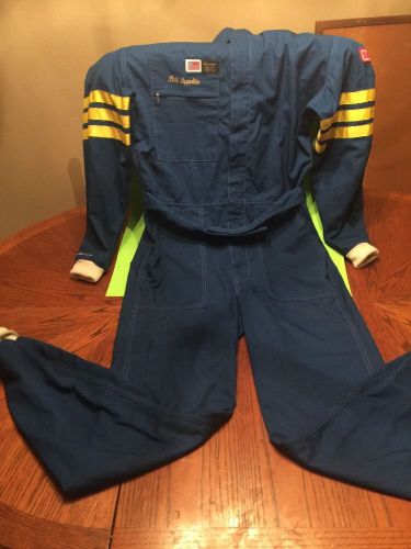 Vtg simpson auto racing fire suit blue size xl