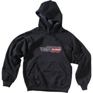 Teknic overlap mens hoody sweatshirt black/red sm