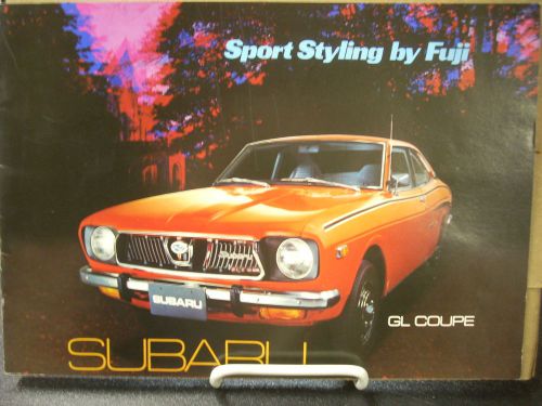 Sell 1971 71 Subaru DL GL Series Dealer Sales Brochure Folder Catalog ...